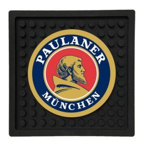 bar mat coaster with brand logo