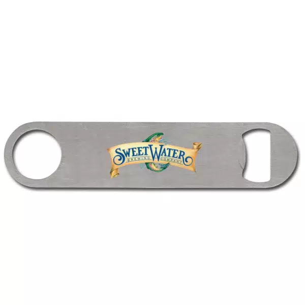 steel bottle opener with logo