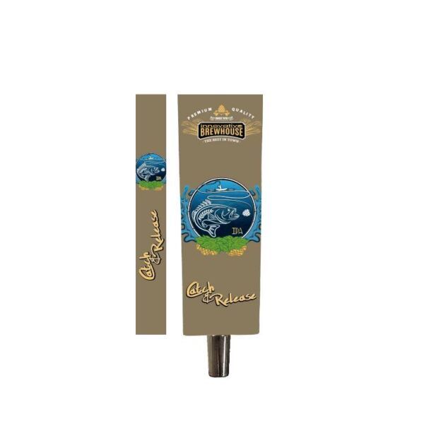 Wood paddle tap handle with full wrap