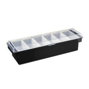 blank plastic condiment caddy with domed lid