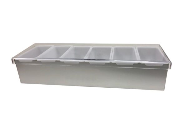 blank stainless steel garnish tray