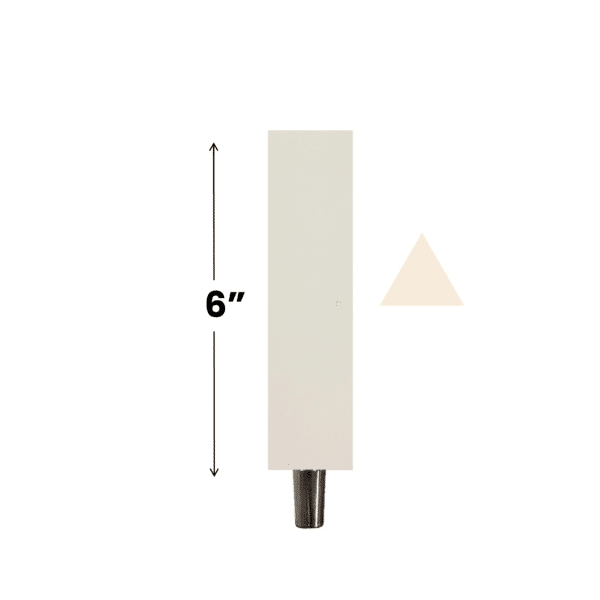 six inch triangle tap handle