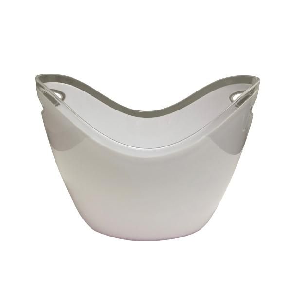white acrylic bucket