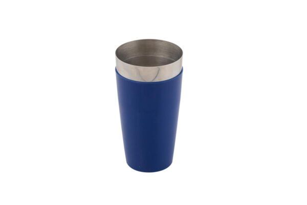 blue vinyl shaker cup