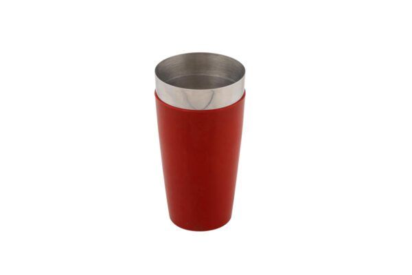 shaker cup with red vinyl